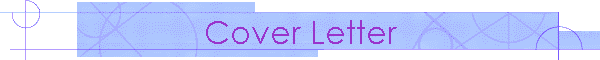 Cover Letter